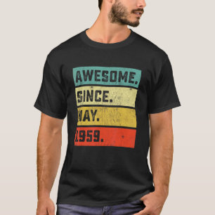 T-shirt 63e anniversaire extraordinaire depuis mai 1959 63