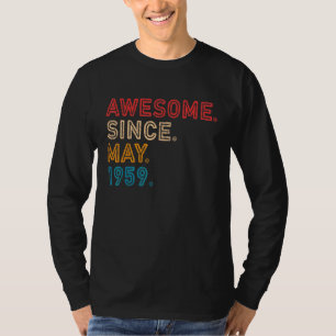 T-shirt 63e anniversaire extraordinaire depuis mai 1959 63