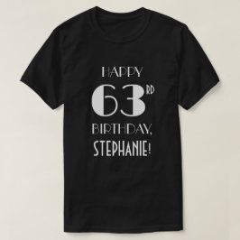 T-shirt 63e fête d'anniversaire - Soirée Art Déco inspirée