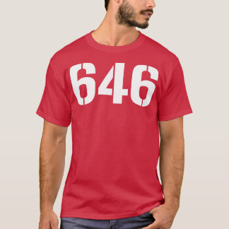 T-shirt 646 Texte blanc