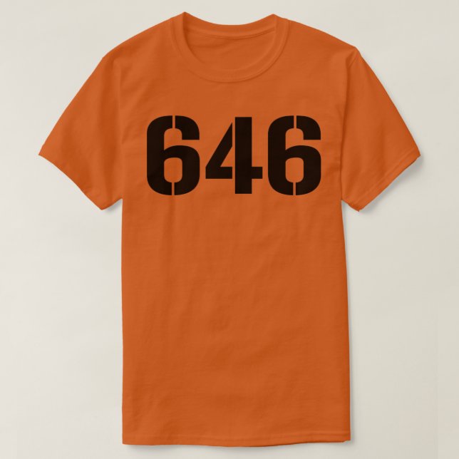 T-shirt 646 Texte noir (Design devant)