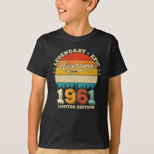 T-shirt 64 ans Anniversaire 1961 merveilleux 64e anniversa