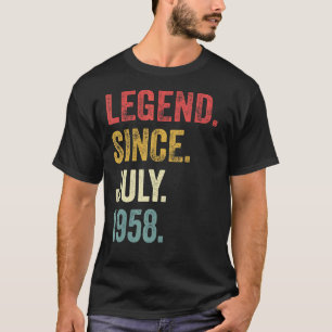 T-shirt 64e anniversaire 64 ans légende depuis juillet 195