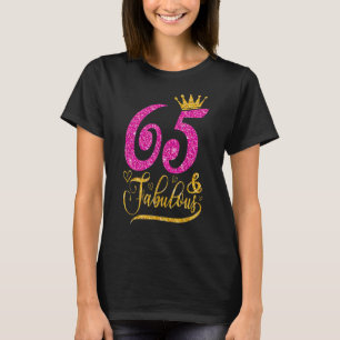 T-shirt 65 ans 65 et fabuleux 65e anniversaire Queen Cro
