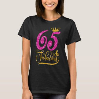 T-shirt 65 ans 65 et fabuleux 65e anniversaire Queen Cro