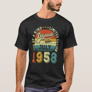 T-shirt 65 Ans Awesome Depuis Juillet 1958 65e Anniversair