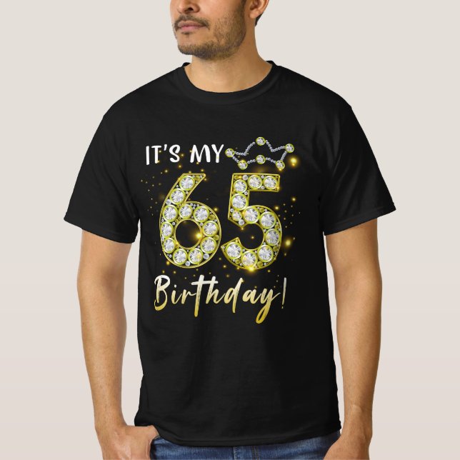 T-shirt 65 ans C_s mon anniversaire 65e anniversaire Diamo (Devant)