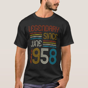 T-shirt 65 ans Hommes Femmes 65e anniversaire Légende depu