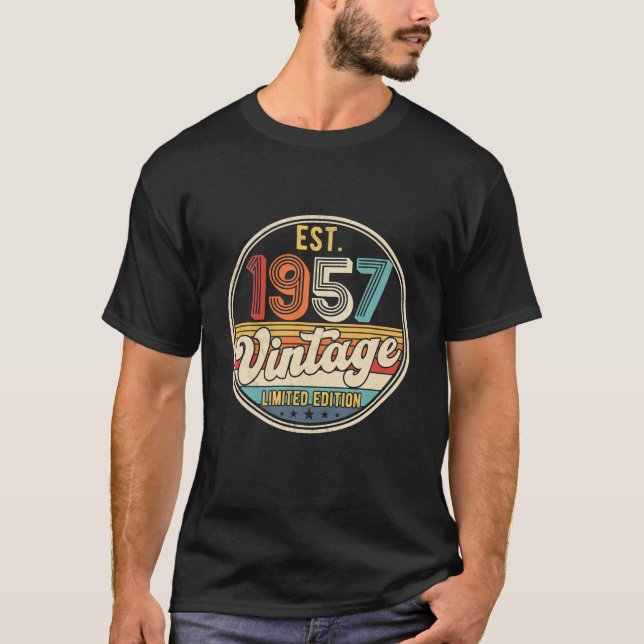 T-shirt 65 Décorations d'anniversaire 65e Anniversaire 195 (Devant)