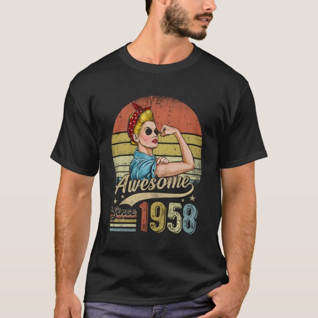 T-shirt 65 Magnifique Depuis 1958 65E (Devant)