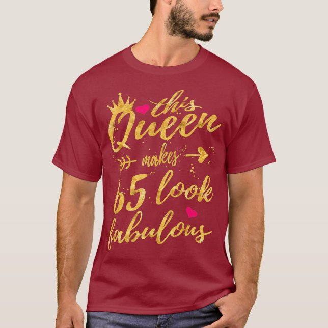 T-shirt 65e anniversaire cadeaux de fête Chemise 65 ans (Devant)
