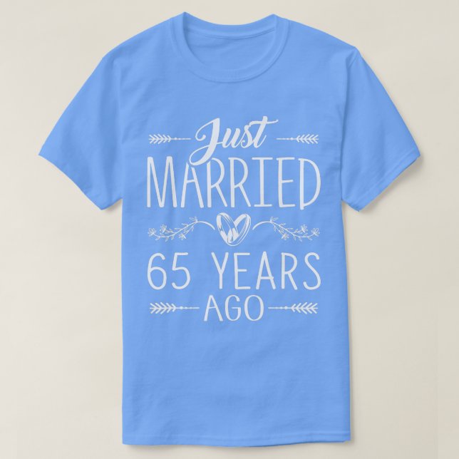 T-shirt 65e anniversaire de mariage Mariage 65 ans Matchi (Design devant)