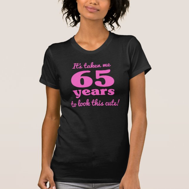 T-shirt 65ème anniversaire mignon pour les femmes (Devant)
