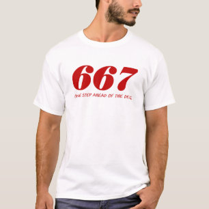 T-shirt 667-One Step Ahead Of The Devil