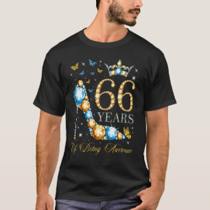 T-shirt 66e anniversaire 66 ans d'être stupéfiant 66 ans O