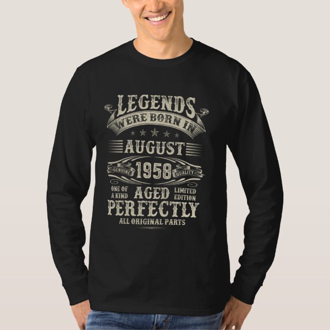 T-shirt 66e Anniversaire Cadeaux Pour Hommes Drôle 66 Anci (Devant)