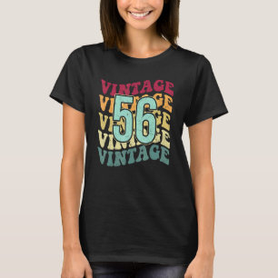 T-shirt 66e anniversaire Décorations pour femmes Hommes Vi