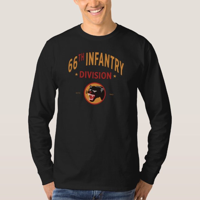 T-shirt 66e Division d'infanterie - Division de la Panthèr (Devant)