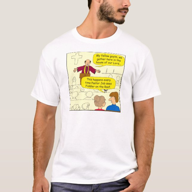 T-shirt 673 Pastor va au Dessin de Fiddler (Devant)
