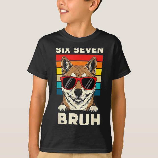 T-shirt 67 Animals Funny 67 Brainrot Youth Kids Dog 67  (Devant)