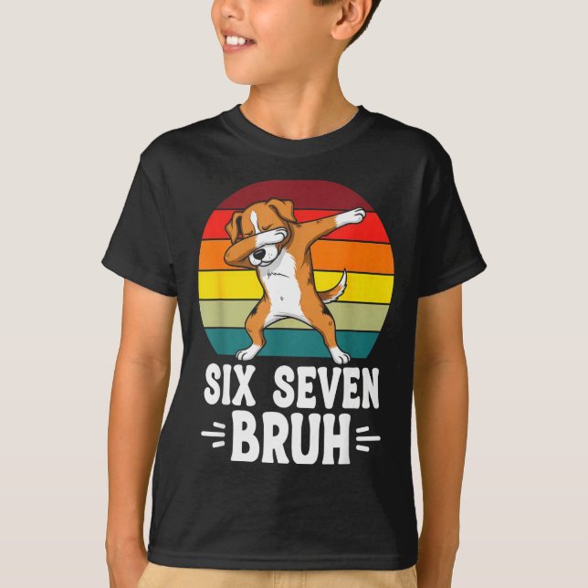 T-shirt 67 Animals Funny 67 Brainrot Youth Kids Dog 67  (Devant)