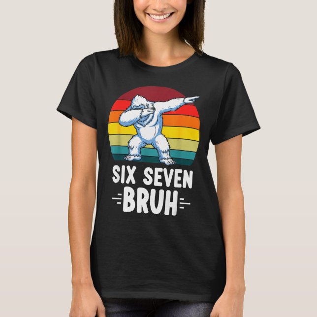 T-shirt 67 Animals Funny 67 Brainrot Youth Kids Yeti 67  (Devant)