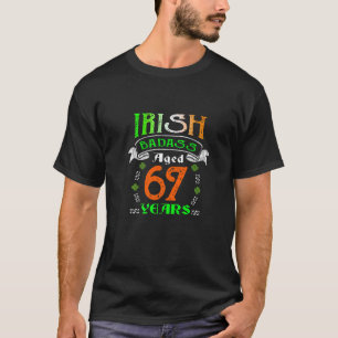 T-shirt 67 Anniversaire irlandais Irlande Drapeau Patrick