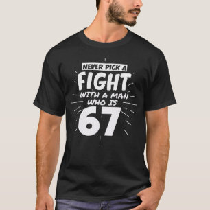 T-shirt 67 Ans Hommes 67 Anniversaire Présenté Don Amusa