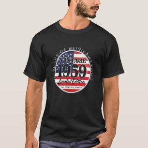 T-shirt 67 Ans Vieux 1959 Édition Limitée 67e Anniversaire