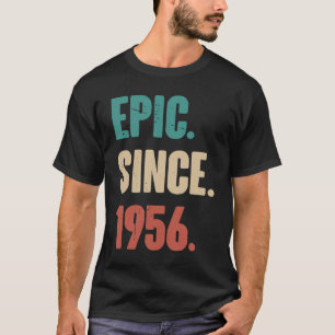 T-shirt 67 Ans Vintage 1956 Anniversaire 67ème Décorati