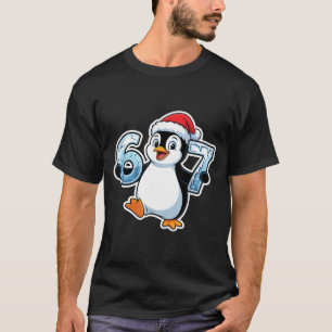 T-shirt 67 Chapeau de Père Noël de pingouin de Noël Annive