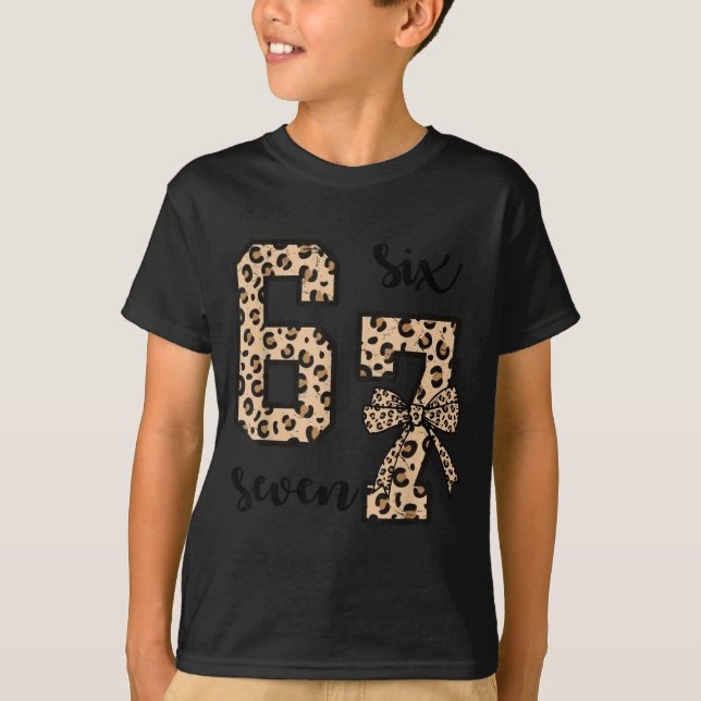 T-shirt 67 Christmas 6 7 Six Seven Meme 67 Leopard Cheetah (Devant)