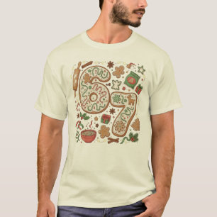 T-shirt 67 Drôle 6 7 Six Sept Cookie Gingerbread de Vacanc