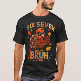 T-shirt 67 drôle de Thanksgiving Six Sept Mème Dinde Gloug