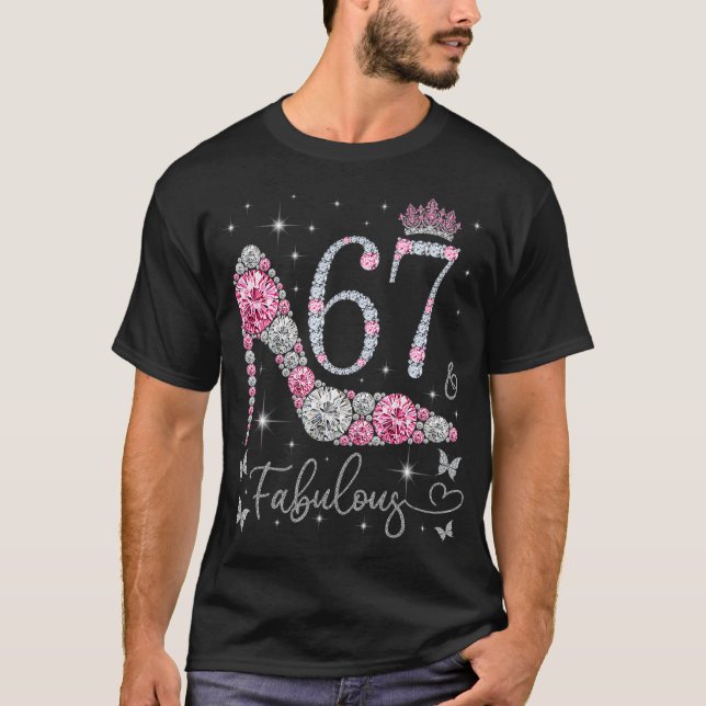 T-shirt 67 & Fabuleux, 67 Ans et Fabuleux, 67e Bir (Devant)