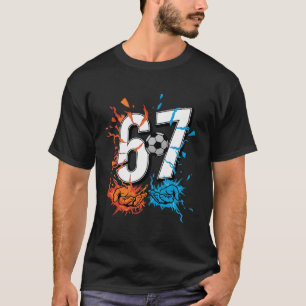 T-shirt 67 Football Six Seven Football 6 7 Enfants Garçons