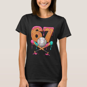 T-shirt 67 Glace au Dégoulinage Vendre Numéro 67 Joueur 67