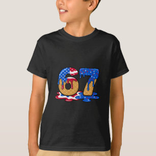 T-shirt 67 Glace Dégoulinante Mème Drôle Six Sept Générati