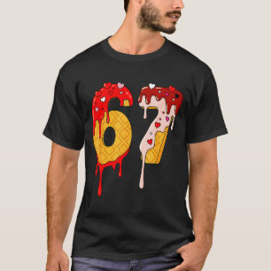 T-shirt 67 Glace Dégoulinante Mème Drôle Six Sept Saint-Va