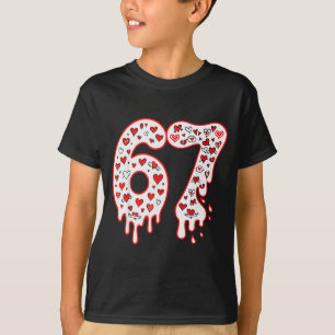 T-shirt 67 Glace Dégoulinante Mème Six Sept Génération Alp