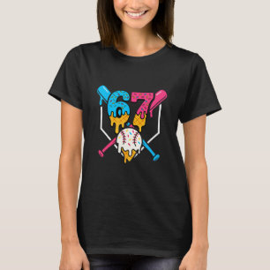 T-shirt 67 Glace Goutte Vendre Mème Six Sept Gen Alpha Sl
