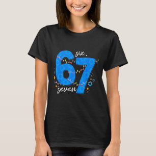 T-shirt 67 Hanukkah Fête juive Menorah Six Sept Mème