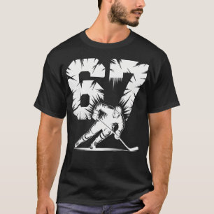 T-shirt 67 Hockey Cool Six Seven Gen Alpha Argot Hiver