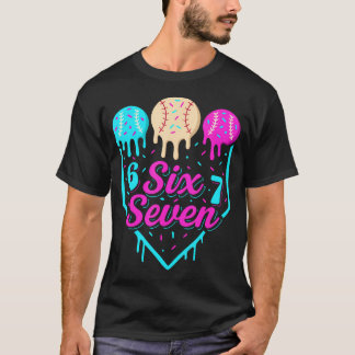T-shirt 67 Ice Cream Baseball Drip Home Plate Six Seven 6 