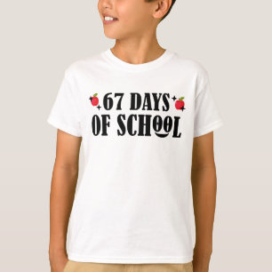 T-shirt 67 Jours D'école Drôle Six Sept Meme