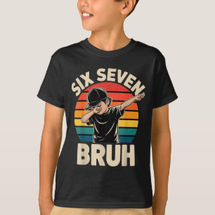 T-shirt 67 Meme 6 7 Garçon qui fait le dab Six Sept Bruh D