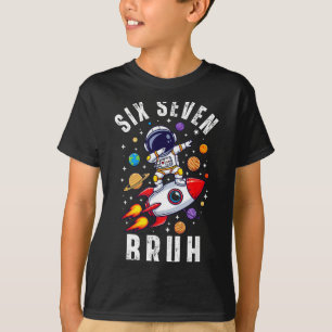 T-shirt 67 Meme Astronaute Dabant Dans L'espace Drôle Six