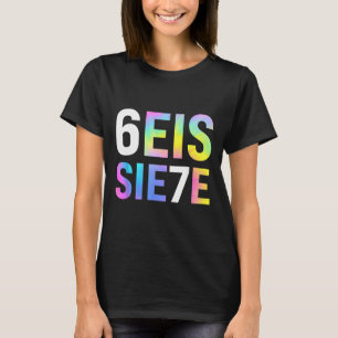 T-shirt 67 Meme espagnol Seis Siete Six Sept Drôle d'espag