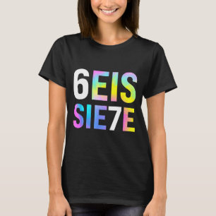 T-shirt 67 Meme Espagnol Seis Siete Six Seven Drôle Spanie