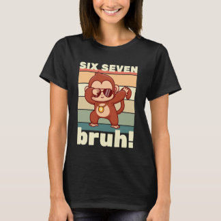 T-shirt 67 Meme Funny Six Seven Bruh Kids Boys Girls Dabbi